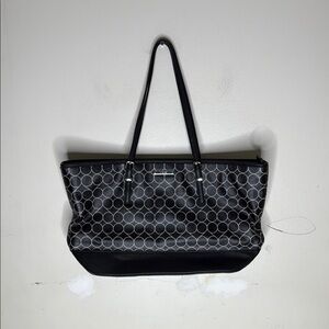 Nine West Stylish Black and Gray Tote Bag